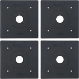 Myard PBP66 Post Base Plate for 6X6 Inches Wood Post, Provides Code Required 1 Inch Stand-Off from Concrete Ground (6" X 6", 4)