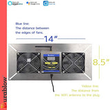 MFB M2D-SH Air-Out WiFi Smart Home Remote Crawl Space Ventilator, Humidity, Radon Mitigation, Compatible with Alexa, Google Home