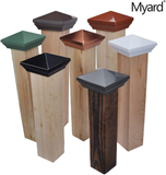Myard PNP 115445W Screw-Free Universal Fence Pyramid Top Cap Fits Post 4 X 4 Inches (Actual Post Size 3.5 X 3.5) (Qty 10, White)