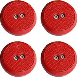 Potauto Aluminum Jack Pad Jacking Puck Adapter Support Compatible with Chevrolet Corvette C6 C7 Porsche 911 996 Frame Rail (4-Pack, Red)