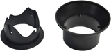 Myard Gutter Downspout Adapter/Connector Fits 3" (Schedule 40) PVC Rain Water Drain down Pipe Tubing (3", Black)