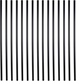 Myard 26 Inches Classic Hollow round Iron Deck Balusters for Deck Railing Porch (25-Pack, Matte Black)