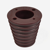 Myard Umbrella Cone Wedge Shim for Patio Table Hole Opening or Base 1.8 to 2.4 Inch, Umbrella Pole Diameter 1-3/8" (35Mm, Dark Brown, 4 Holes)