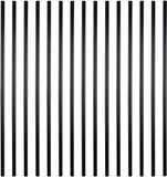 Myard 26 Inches Classic Hollow round Aluminum Deck Balusters for Deck Railing Porch (50-Pack, Matte Black)