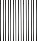 Myard 42 Inches Grooved Estate Hollow Square Aluminum Deck Balusters with Screws for Facemount Decking Railing Porch Fence (25-Pack, Matte Black)