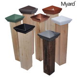 Myard PNP 115445G Screw-Free Universal Fence Pyramid Top Cap Fits Post 4 X 4 Inches (Actual Post Size 3.5 X 3.5) (Qty 20, Green)