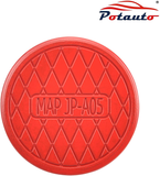 Potauto Aluminum Jack Pad Jacking Puck Point Adapter Support Compatible with Tesla Model X Model S - Protects Battery, Side Skirts, Frame Rail (Qty 1, Red)