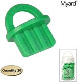 Myard DJS6.4 1/4 Inches Deck Board Jig Spacer Rings for Pressure Treated, Composite, PVC, Plank, Hardwood Decking Tool (Green, 20-Pack)