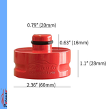 Potauto Aluminum Jack Pad Jacking Puck Point Adapter Support Compatible with Tesla Model 3 Model Y - Protects Battery, Side Skirts, Frame Rail (Qty 1, Red)