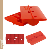 Myard Upgraded Drywall Fitting Tool Block Support the Plaster Board in Place While Positioning & Fixing (Red 2 Pcs)