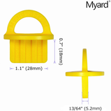 Myard DJS5.2 13/64 Inches Deck Board Jig Spacer Rings for Pressure Treated, Composite, PVC, Plank, Hardwood Decking Tool (Yellow, 20-Pack)