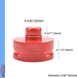 Potauto Aluminum Jack Pad Jacking Puck Point Adapter Support Compatible with Tesla Model X Model S - Protects Battery, Side Skirts, Frame Rail (Qty 1, Red)