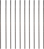 Myard Long Twist 1/2 Inches Square Iron Stair Balusters, 44 Inches 10-Pack (Satin Black + Oil-Rubbed Copper)