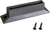 Myard Level Baluster Connectors for Deck Scenic Frontier Glass Balusters (10-Pack, for Thickness: 5/16", Width: 4", Black)