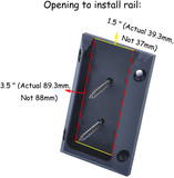 Myard PNP111902 Deck Railing Connectors with Screws for 2X4 (Actual 1.5X3.5) Inches Stair Wood Handrail (10 Pcs, Black)