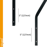 Myard Grooved Handrail RVH4 for 4 Step above 1St Generation RV Entry Steps, Replacement for Morryde STP214-006H