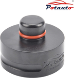Potauto Aluminum Jack Pad Jacking Puck Point Adapter Support Compatible with Tesla Model X Model S - Protects Battery, Side Skirts, Frame Rail (Qty 1, Black)