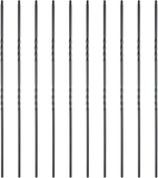 Myard Double Twist 1/2 Inches Square Iron Stair Balusters, 44 Inches 10-Pack (Satin Black)