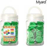 Myard DJS6.4 1/4 Inches Deck Board Jig Spacer Rings for Pressure Treated, Composite, PVC, Plank, Hardwood Decking Tool (Green, 20-Pack)