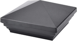 Myard PNP 115445 Screw-Free Universal Fence Pyramid Top Cap Fits Post 4 X 4 Inches (Actual Post Size 3.5 X 3.5) (Qty 5, Black)