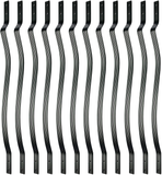 Myard 32-1/4 Inches Grooved Aluminum Deck Balusters with Screws for Facemount Railing Fencing, European Baroque Silhouette Wrought Style (25-Pack, Matte Black)