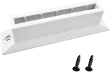 Myard Level Baluster Connectors for Deck Scenic Frontier Glass Balusters (10-Pack, for Thickness: 5/16", Width: 4", White)