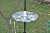 Myard 18 Inches Universal Bird Seed Catcher Hoop Platform Tray Fits up to 1 Inch Diameter Feeder Pole