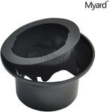 Myard Gutter Downspout Adapter/Connector Fits 4" (Schedule 40) PVC Rain Water Drain down Pipe Tubing (4", Black)