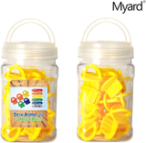 Myard DJS5.2 13/64 Inches Deck Board Jig Spacer Rings for Pressure Treated, Composite, PVC, Plank, Hardwood Decking Tool (Yellow, 20-Pack)