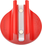 Potauto Universal Aluminum Grooved Magnetic Jack Pad Jacking Puck Pinch Weld (Slot Width 0.55 Inch) Frame Rail Adapter (Qty 1, Red)