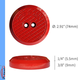 Potauto Aluminum Jack Pad Jacking Puck Adapter Support Compatible with Chevrolet Corvette C6 C7 Porsche 911 996 Frame Rail (4-Pack, Red)