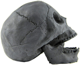 Myard Fireproof Imitated Human Fire Pit Skull Gas Log for NG, LP Wood Fireplace, Firepit, Campfire, Halloween Decor, BBQ (Qty 1, Black)