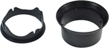 Myard Gutter Downspout Adapter/Connector Fits 6" (Schedule 40) PVC Rain Water Drain down Pipe Tubing (6", Black)