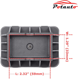 Potauto Upgraded 51718268885 Car Jack Lift Pad Puck Support for 323I 325I 328Ci 330I 645Ci 650I 745I 750I 760I M3 M6 X3 Z8 E46 E63 E64 E65 E66 E52 3 6 7 X3 Z4 Series (4-Pack)