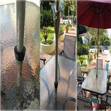 Myard Umbrella Cone Wedge Shim for Patio Table Hole Opening or Base 1.8 to 2.4 Inch, Umbrella Pole Diameter 1-3/8" (35Mm, Dark Brown)