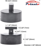 POTAUTO Aluminum Jack Pad Jacking Puck Adapter Support Compatible with Chevrolet Corvette C5 C6 C7 GS Z Frame Rail (Qty 1, Black)