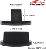 POTAUTO Aluminum Jack Pad Jacking Puck Adapter Support Compatible with Mercedes Benz Vehicles 2000-Present (Qty 1, Black)