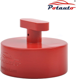 POTAUTO Aluminum Jack Pad Jacking Puck Adapter Support Compatible with Chevrolet Corvette C5 C6 C7 GS Z Frame Rail (Qty 1, Red)