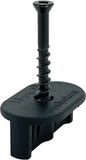 Myard Universal Hidden Deck Fastener Clips for Grooved Edges of Composite Decking Boards to Joists, 1/4" Gap Spacing, with Square Driver Bit (50-Pack)