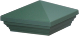 Myard PNP 115445W Screw-Free Universal Fence Pyramid Top Cap Fits Post 4 X 4 Inches (Actual Post Size 3.5 X 3.5) (Qty 1, White)