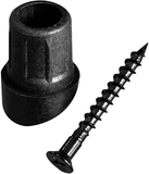 Myard Classic round Baluster Stair Connectors 100-Pack with Screws for Deck Handrail Railing Staircase Fencing