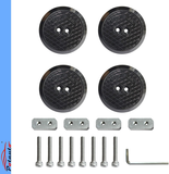 Potauto Aluminum Jack Pad Jacking Puck Adapter Support Compatible with Chevrolet Corvette C6 C7 Porsche 911 996 Frame Rail (4-Pack, Black)