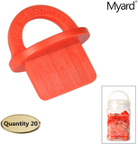 Myard DJS3.2 1/8 Inches Deck Board Jig Spacer Rings for Pressure Treated, Composite, PVC, Plank, Hardwood Decking Tool (Red, 20-Pack)