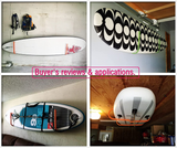 Fitactic Metal Display Wall Rack Set for SUP Board, Surfboard, Wakeboard, Kiteboard, Snowboard, Longboards, Shortboard Storage Management.