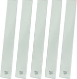 Myard Scenic Frontier Tempered Clear Glass Balusters for Deck Patio Fence Wood or Aluminum Railing Rails (Length 32", 5-Pack)