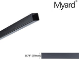 Myard 26 Inches Estate Square Iron Deck Balusters for Decking Railing Patio Fence, Modern Look (25-Pack, Matte Black)