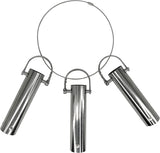 Myard Stainless Steel Pool Tool Holder Organizer Storage System for Swimming Pool Brushes, Leaf Rakes, Skimmers, Vacuum Heads, Telescopic Pole Cleaning Equipment Attachments (3 Holders)