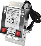Durablow Stainless Steel Plug-In 2 Outlets + Dehumidistat Control for Crawl Space + Fresh Air Supply Fan or Ventilator (Stainless Steel 304, MDT2P)