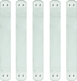 Myard Laminated + Tempered Clear Glass Balusters for Deck Railings, Included Brackets + Screws for Facemount (Length 29.5", 5-Pack)