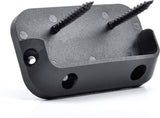 Deck Horizontal Railing Connectors Brackets with Screws for 2X4 (Actual 1.5X3.25) Inches Pressure-Treated Wood Moulded Handrail (2 Pcs, Black)